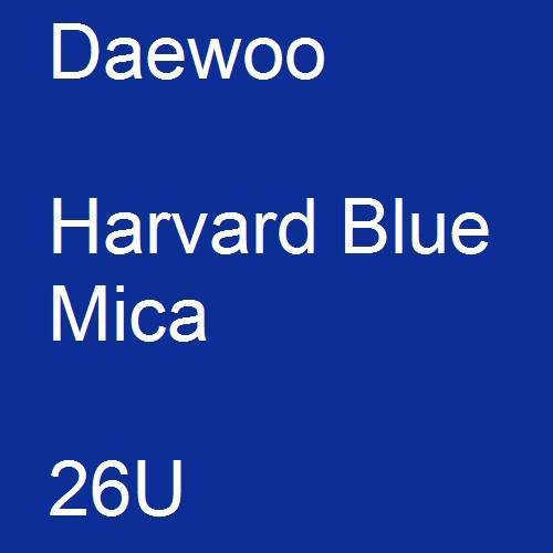 Daewoo, Harvard Blue Mica, 26U.